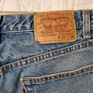 Levi 34x34 Relaxed Straight Leg Jeans